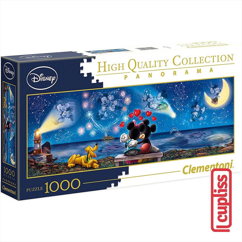 Clementoni 39449 Mickey and  Minnie - 1000 pcs Puzzle 2D Panorama