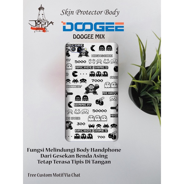 Dapat 2pcs Garskin HP Doogee MIX Motif Game - Free custom Motif