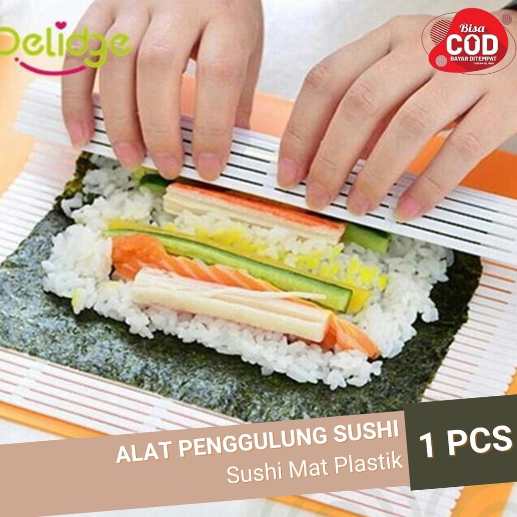 Alat Penggulung Sushi - Sushi Mat Plastik - Sushi Mat Bambu - Tikar Penggulung Sushi