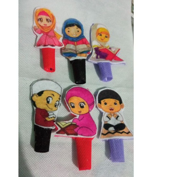 amplop lebaran flanel karakter,angpo lebaran,amplop flanel