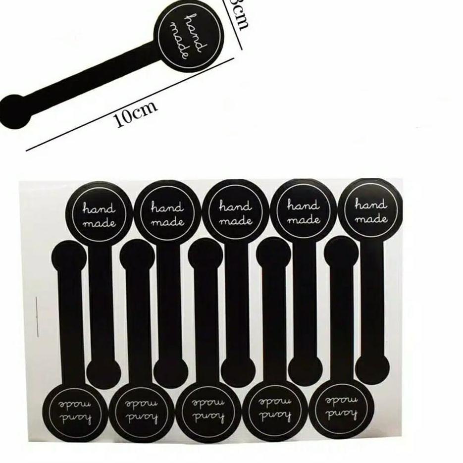 

yvzk Stiker Segel kemasan Toples / Sticker label Handmade panjang/ Sticker Thank You Transparant New Product