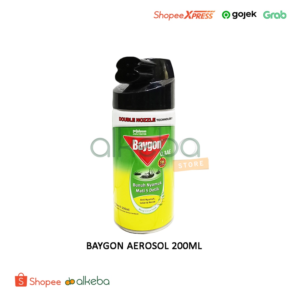 BAYGON AEROSOL 200ML / ANTI SERANGGA / OBAT NYAMUK