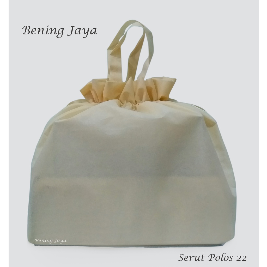 

Tas Hajatan Goodie Bag Serut 22 Full Polos Cream