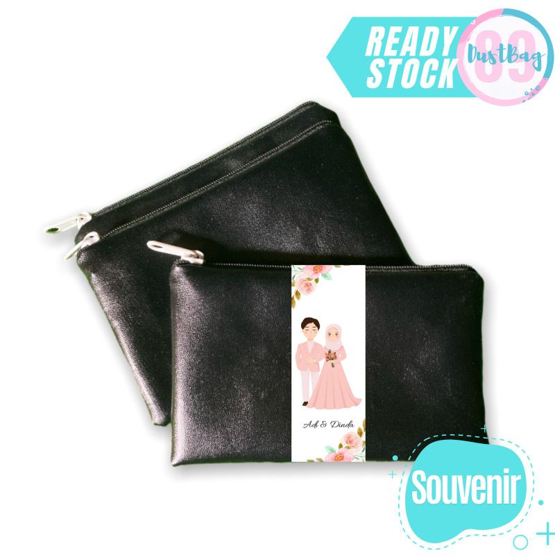 Dompet Koin Resleting Wanita Bahan Imitasi Kulit Souvenir Pernikahan Murah Elegant