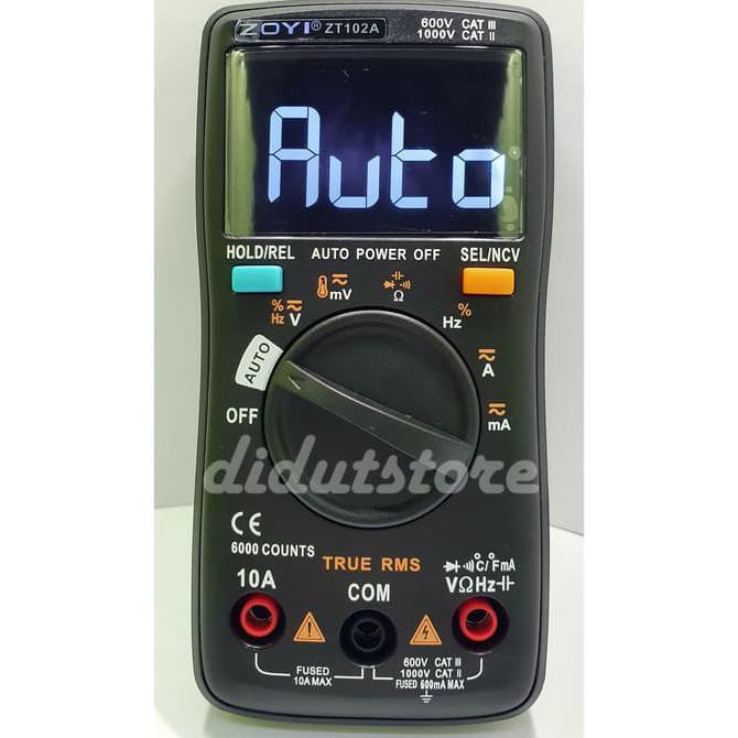 ZOYI ZT102A Auto Multimeter Digital Avometer Multitester + NCV
