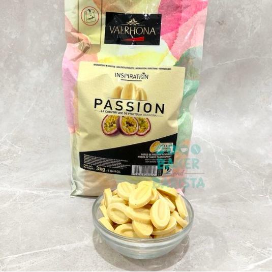 

Ready Valrhona Chocolate Inspiration Passion Fruit 200gr Couverture buah coklat 1kg 3kg Kualitas Terjamin