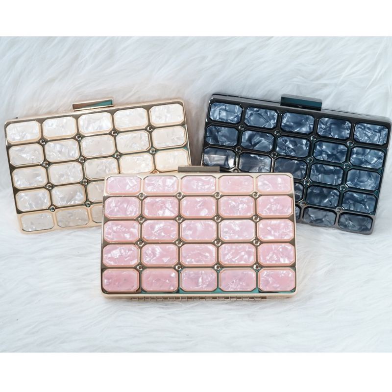 tas pesta akrilik acrylic clutch party bag marmer marble keramik ceramic acara pesta gaun dress wedd