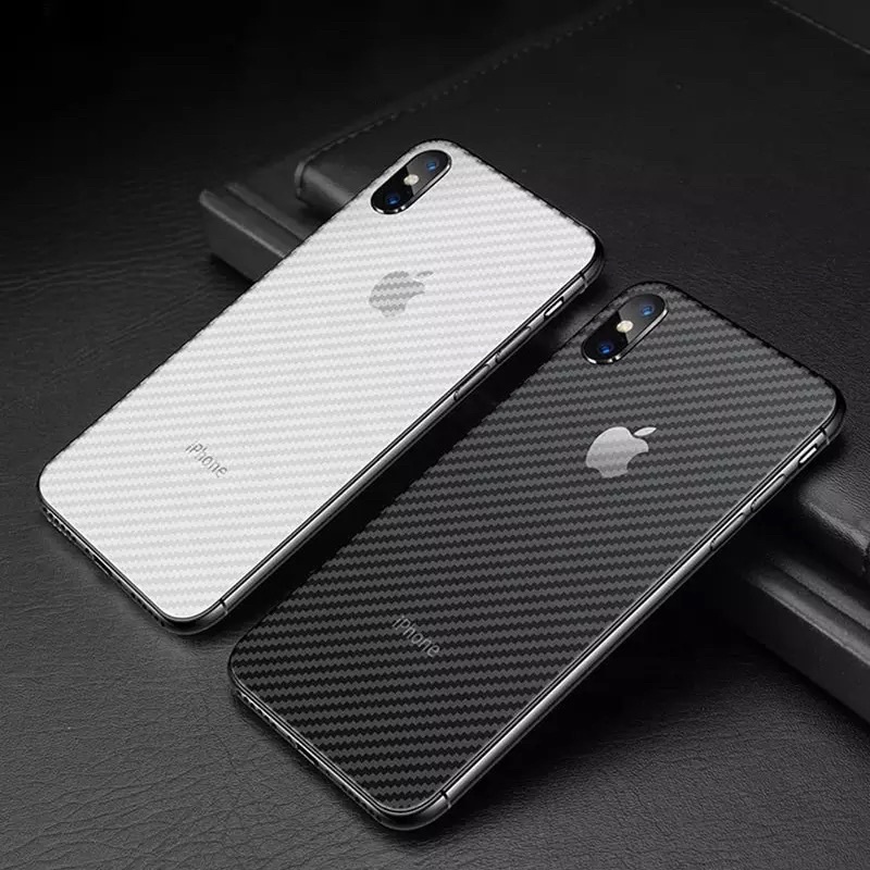 Carbon Skin Back Case Iphone Anti Scratch For 6s 7 8+ SE XR XS 11 Pro 12 Mini 13 ProMax