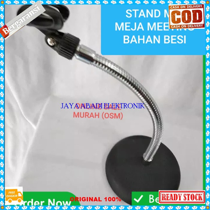 G48 ORIGINAL Stand Mic Meja Full Besi penyangga mikrophone tiang pegangan Fleksible holder mik tablE