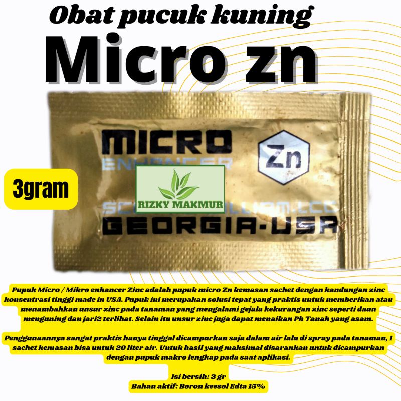 Obat pucuk kuning Micro Zinc