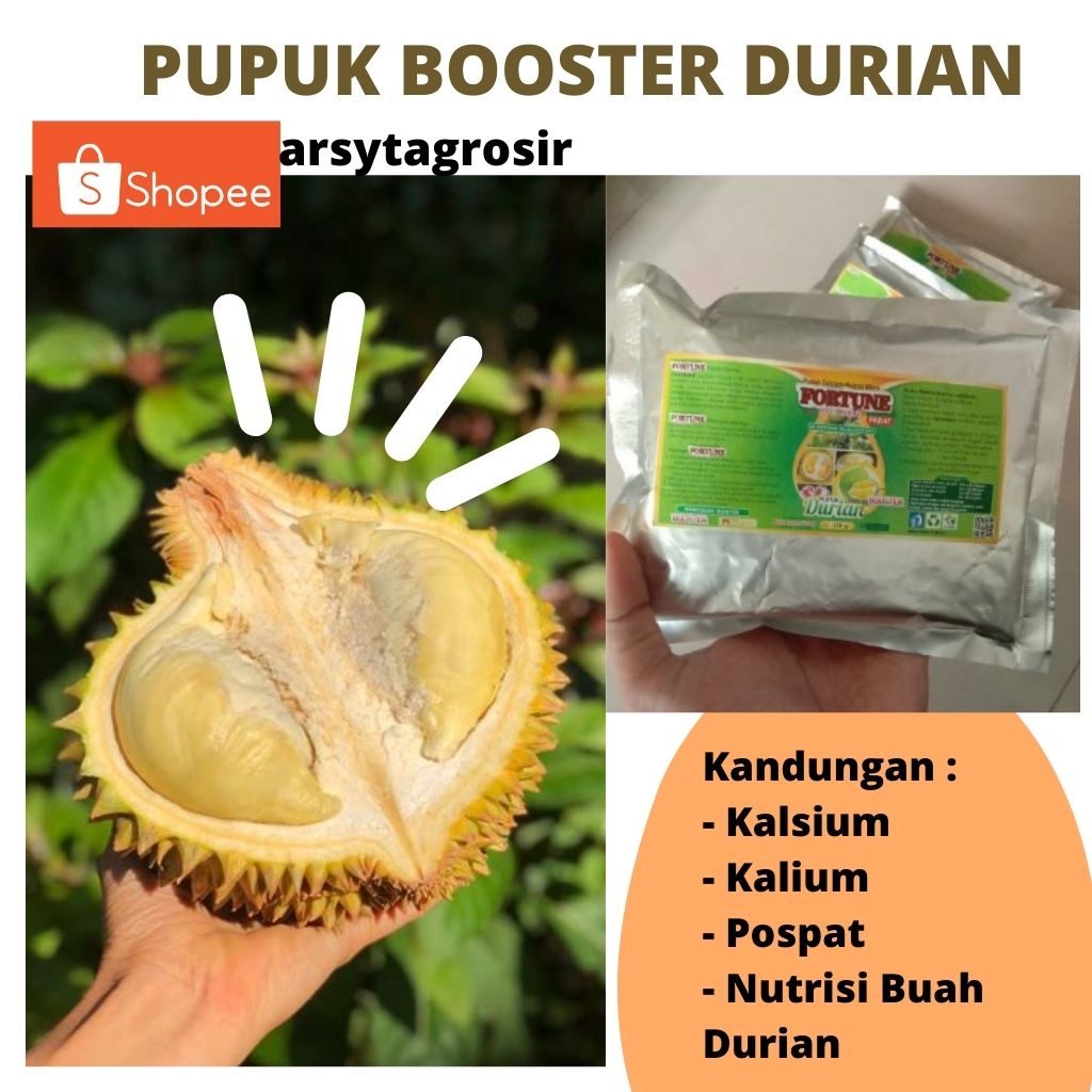 PUPUK BOOSTER DURIAN ORGANIK AGAR CEPAT BERBUAH, PELEBAT BUAH DURIAN