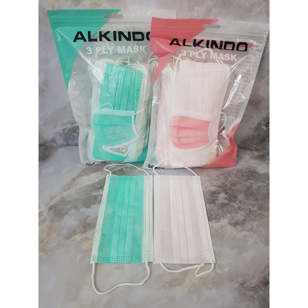 Masker 3PLY Isi 50PCS/BOX Disposable Protective face Mask Earloop Masker Pelindung/Anti Bakteri