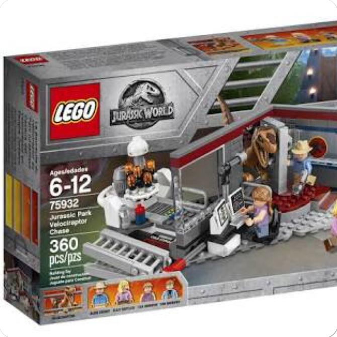 Lego 75932 Jurassic World Jurassic Park Velociraptor Chase