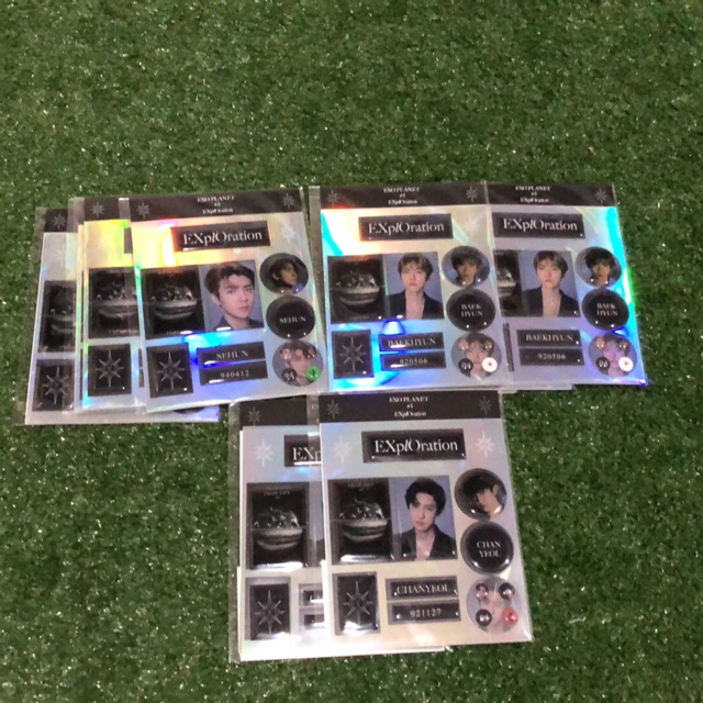 EXO EXPLORATION GOODS—EPOXY STICKER SET