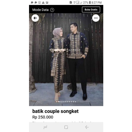 batik couple songket