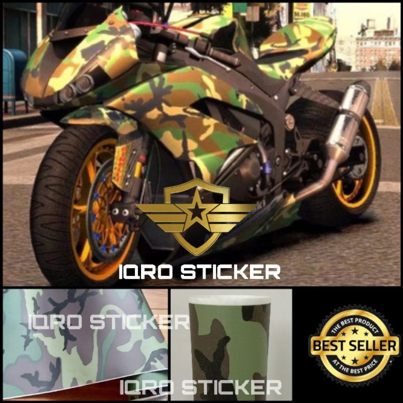 Sticker skotlet motor / Sticker skotlet mobil / Sticker skotlet  motif doreng serat kasar