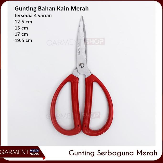 

EXCLUSIVE - GUNTING POTONG BAHAN KAIN TAILOR SCISSORS GUNTING KODOK 17 CM PREMIUM