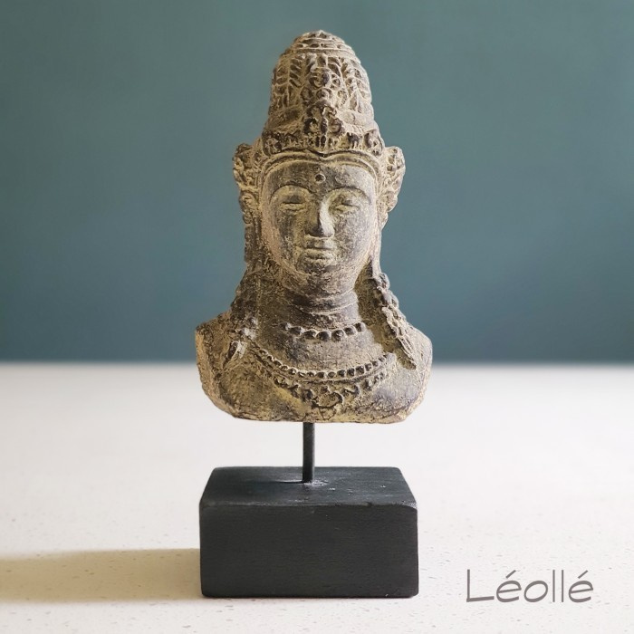 Leolle Patung  Batu Pajangan Dekorasi Kepala Dewi Dekorasi Rak Pajangan Ruang Tamu dan Meja Kerja