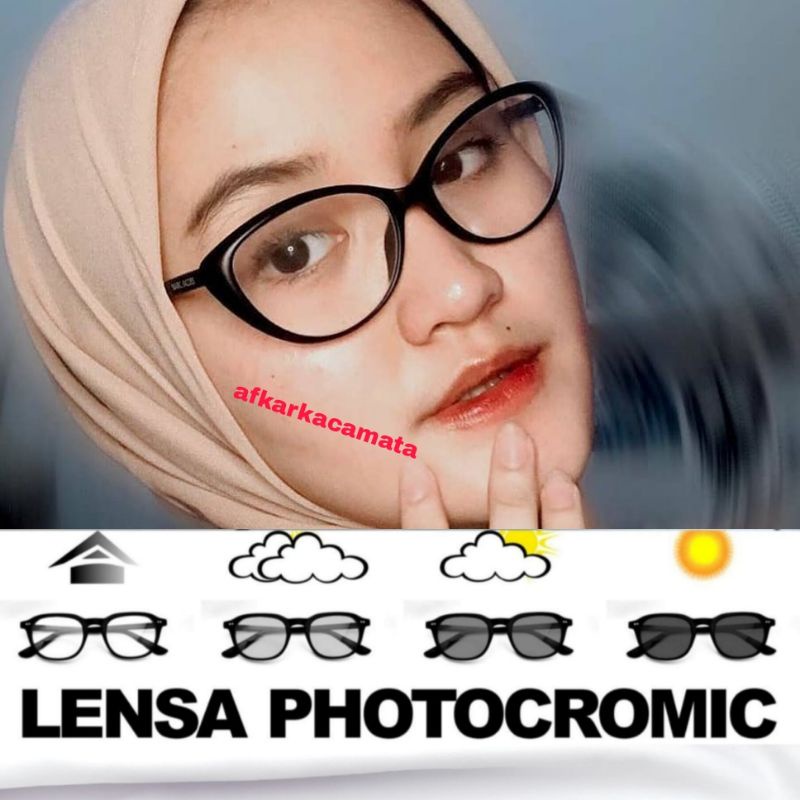LENSA PHOTOCROMIC | FRAME MINUS | FRAME CAT EYE | LENSA PHOTOCROMIC MINUS