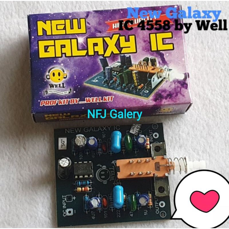 Kit GALAXY IC 4558D Sparepart Elektronik Speaker aktif Power amplifier