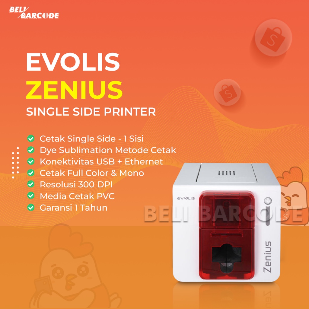 Printer ID Card Evolis Zenius Expert Cetak Kartu PVC Single Side