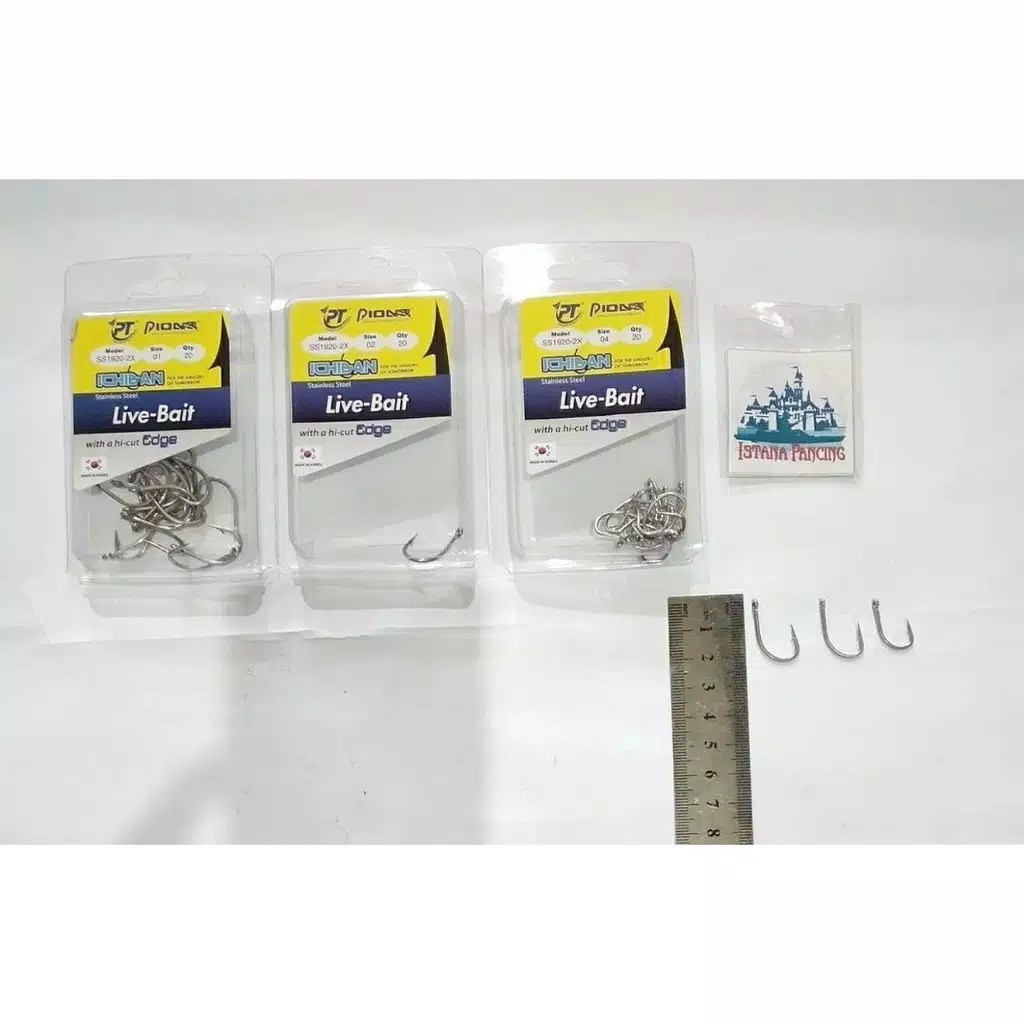 Mata Kail Pioneer Ichiban LIVE BAIT SS1920 Ukuran : No. 01, 02, 04 Pioner