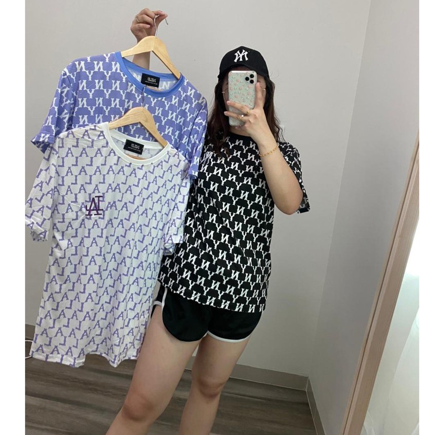 Overtee Tshirt Oversize Wanita Lengan Pendek Motif N Full Print BORDIR - 100% Import