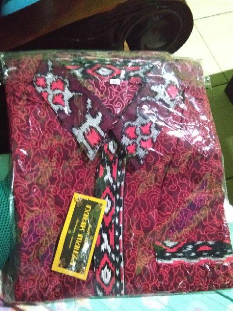 Bswart Batik Hrb026 Kenongo Hem Pendek Padi Pekalongan