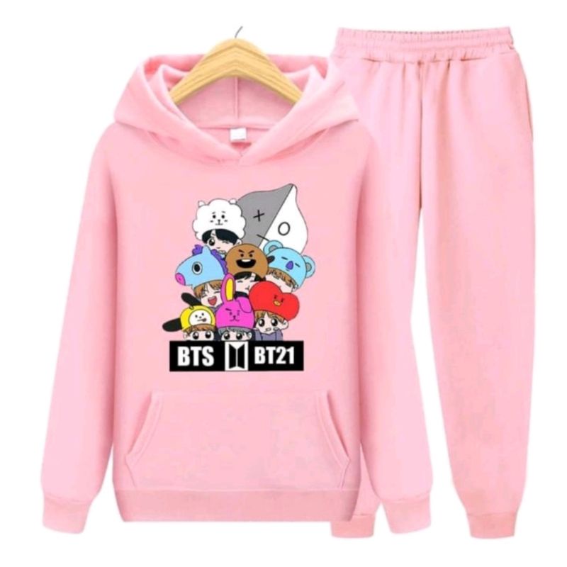 SETELAN HOODIE ANAK KOREA MODEL KEKINIAN/SETELAN CELANA PANJANG/UMUR 3-16 TAHUN