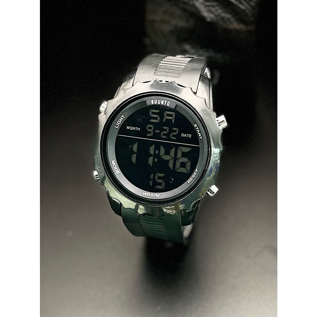 Jam Tangan Pria K9357Z Digital Led Tali Rubber Tanggal Hari Aktif Free Box &amp; Baterai