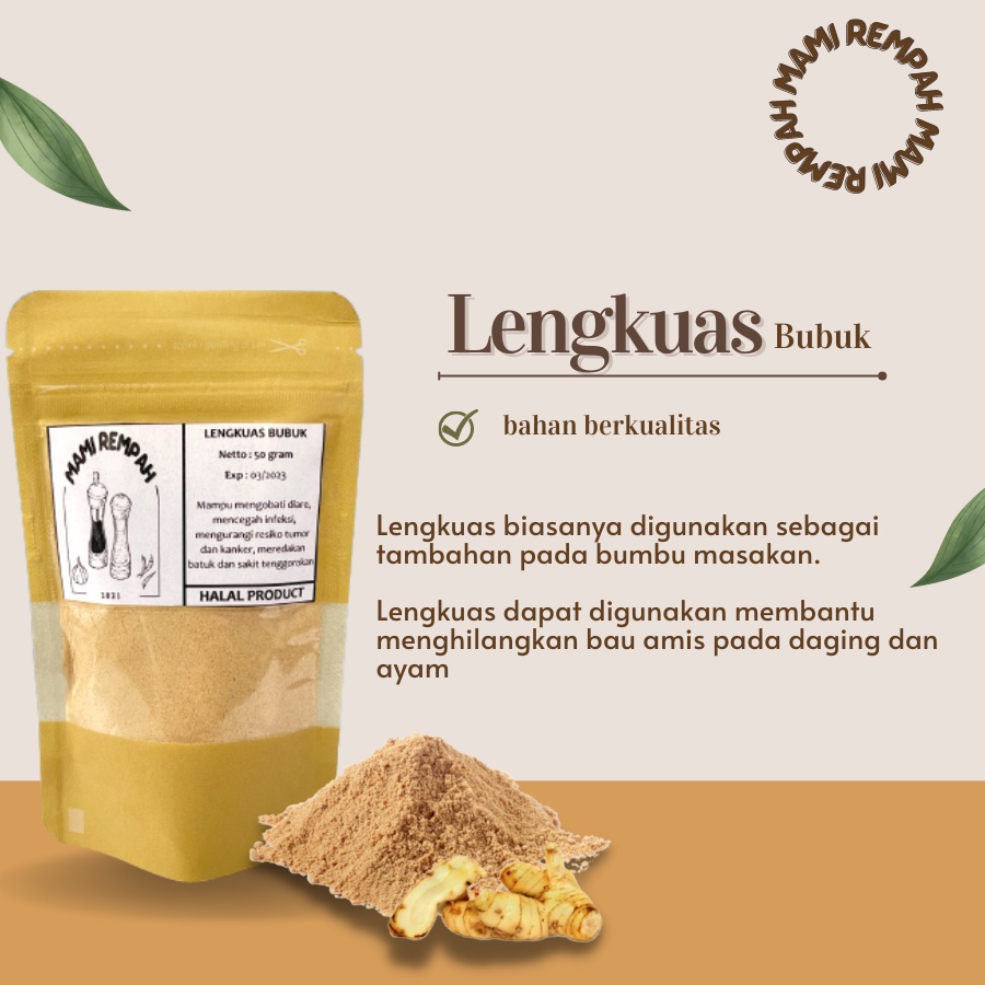 

LENGKUAS BUBUK 100 gram