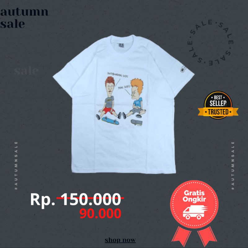 KAOS TSHIRT ADIDAS X BEAVIS MTV WHITE