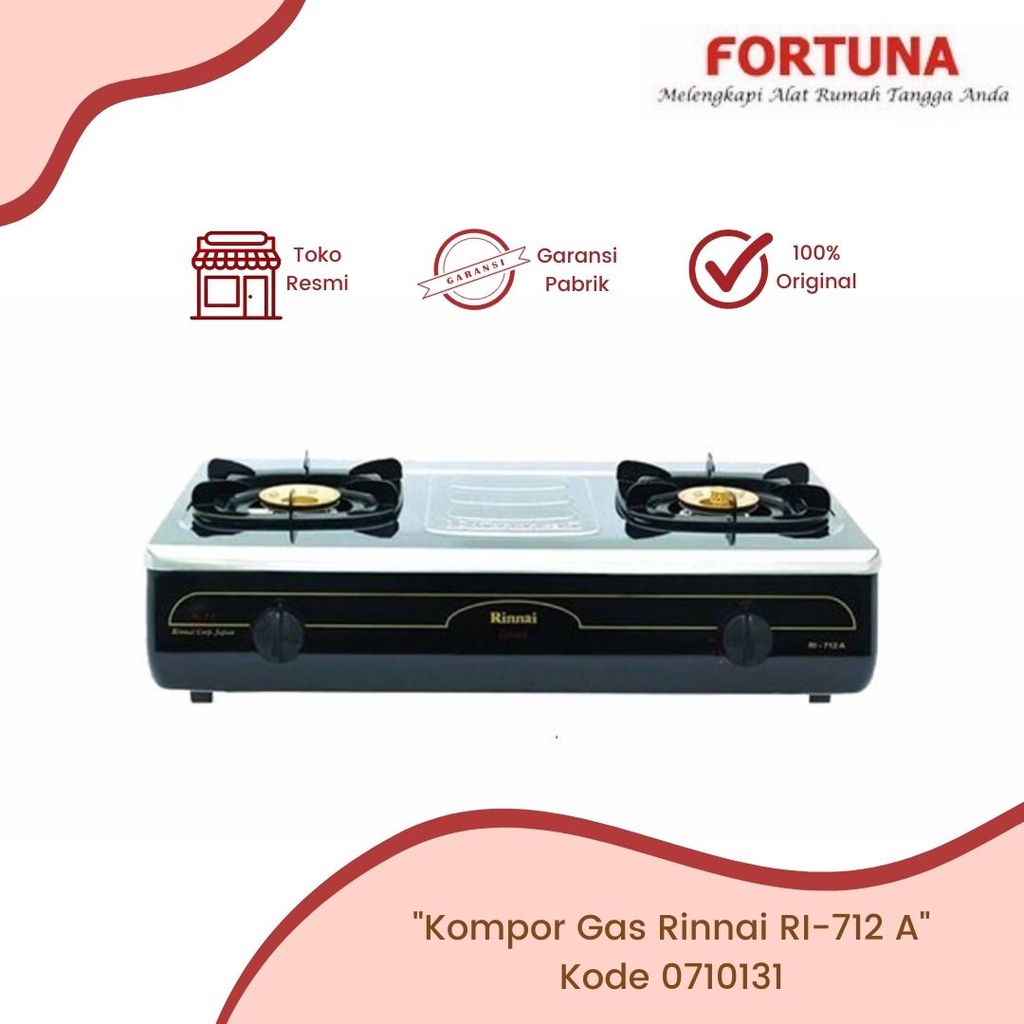 Kompor Rinnai RI-712A / Kompor Rinnai 2 Tungku RI-712A