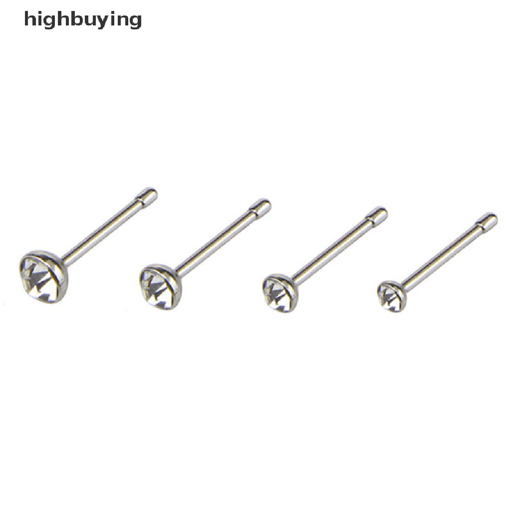 Hbid 22PCS / Set Anting Tindik Hidung Bahan Stainless Steel