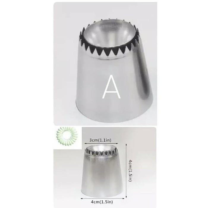 

Ready - Cake/Cookies Ring Icing Nozzle Type A / Spuit Decoration