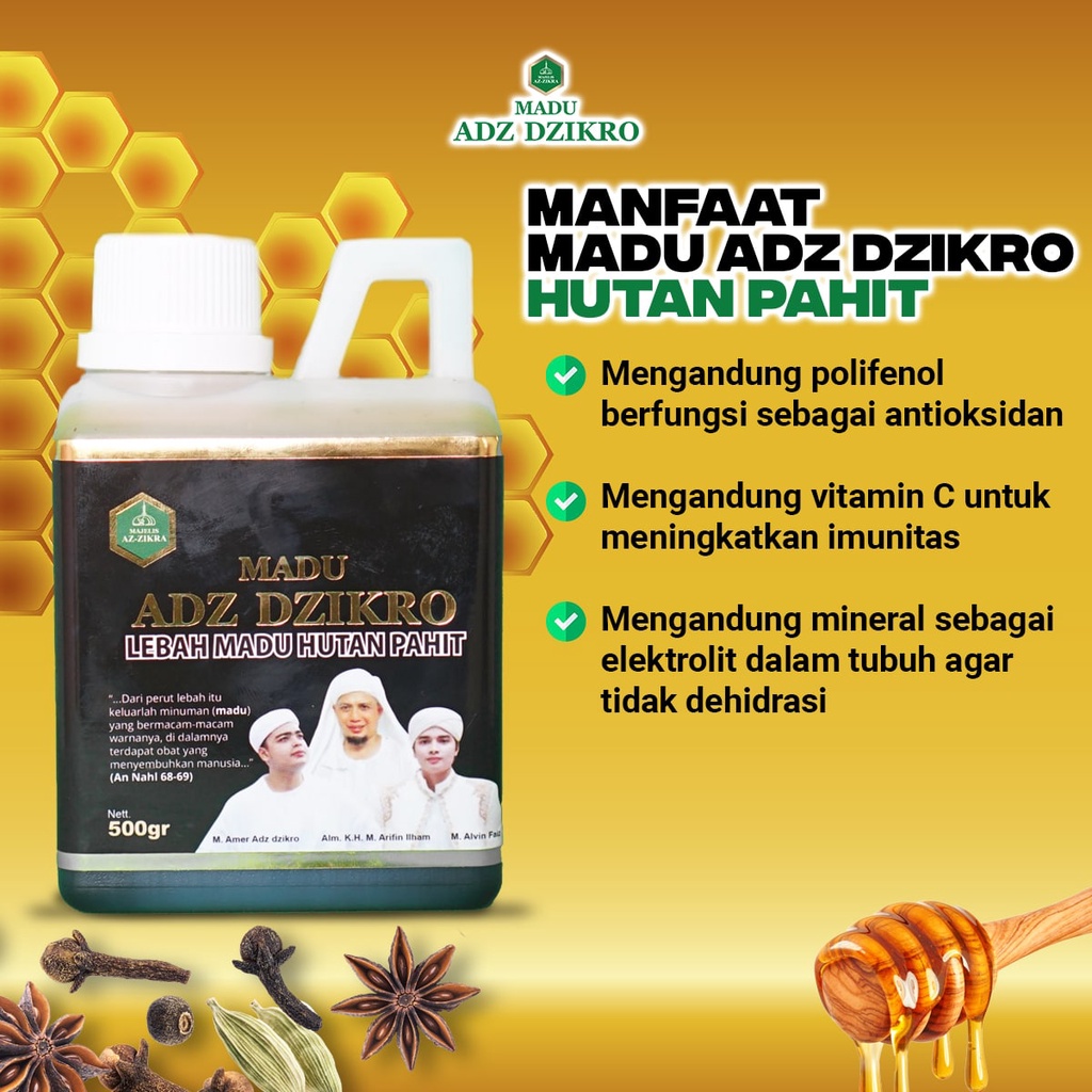 MADU ADZ DZIKRO Herbal RESMI Asli 100% Murni Hutan Pahit Lambung Magh kronis