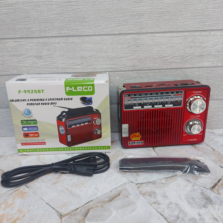 Radio Portable FM AM SW - Radio Bluetooth Fleco F-9925BT - Radio Fleco