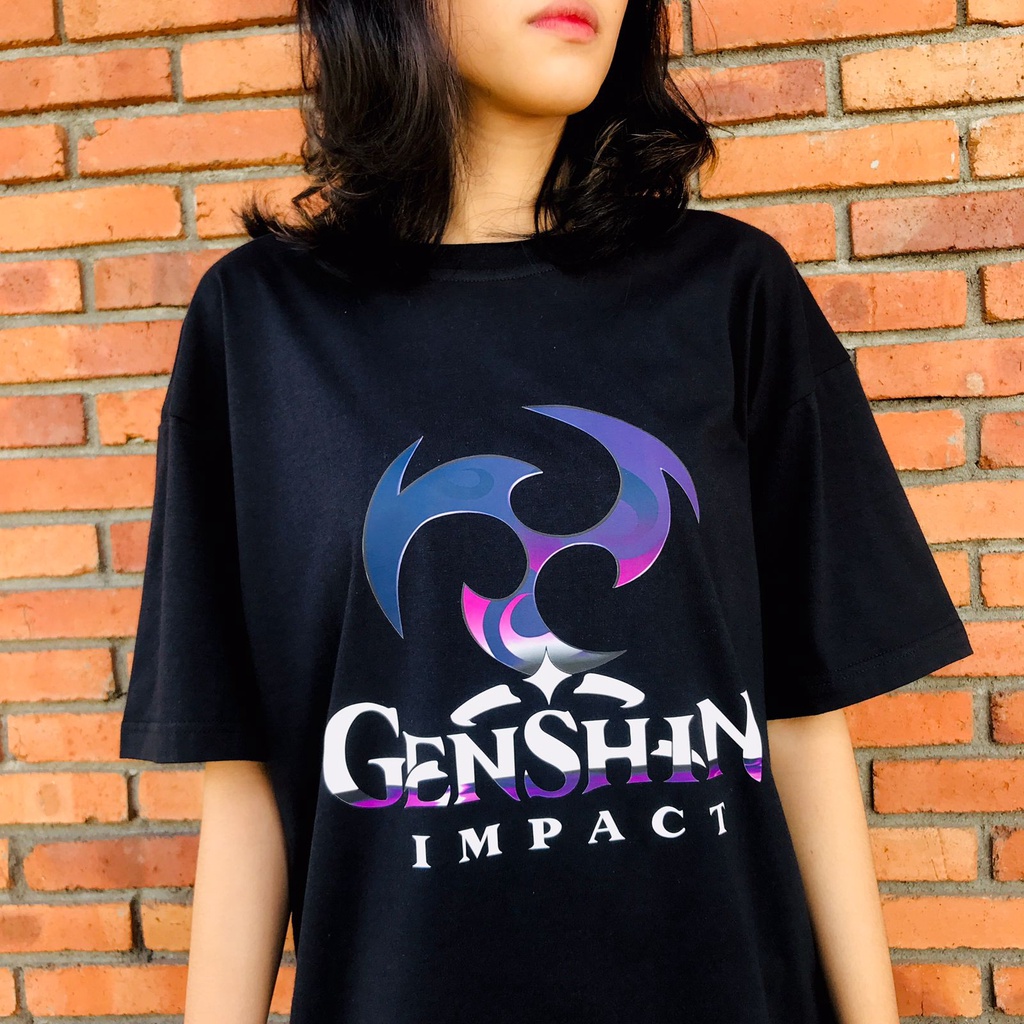 Tshirt gamer Genshin Impact Logo Big