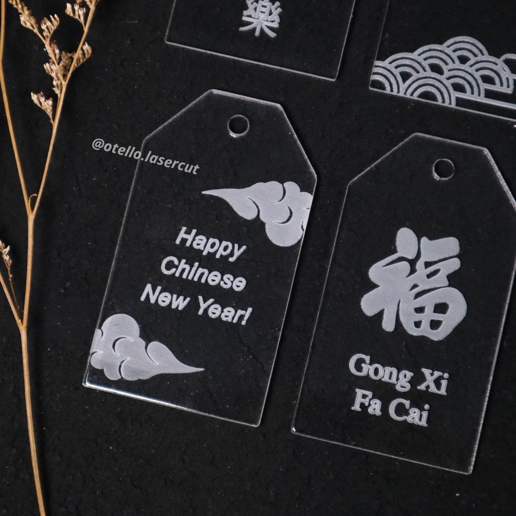 Hang Tag Imlek | Sincia Hang Tag Dekorasi Hampers Tag Chinese New Year Sincia Gong Xi Fu Xin Nian