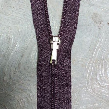 Resleting YKK 15 cm Coklat Gelap