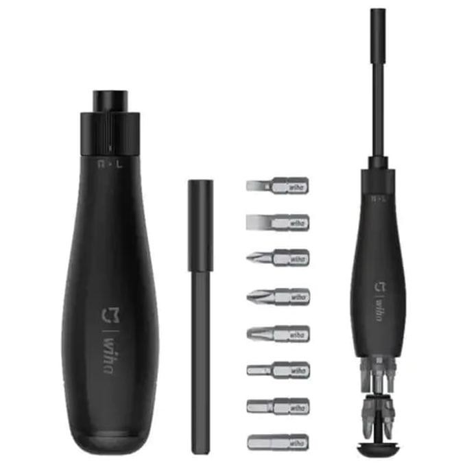 Flash sale Terlaris XIAOMI MIJIA Wiha 8 In 1 Ratchet Obeng Popup Desain Obeng