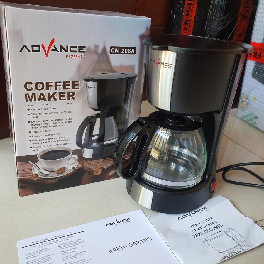 Mesin Kopi Coffee Maker Advance 0,6Liter Cm 208A Penyaring Kopi Tetes