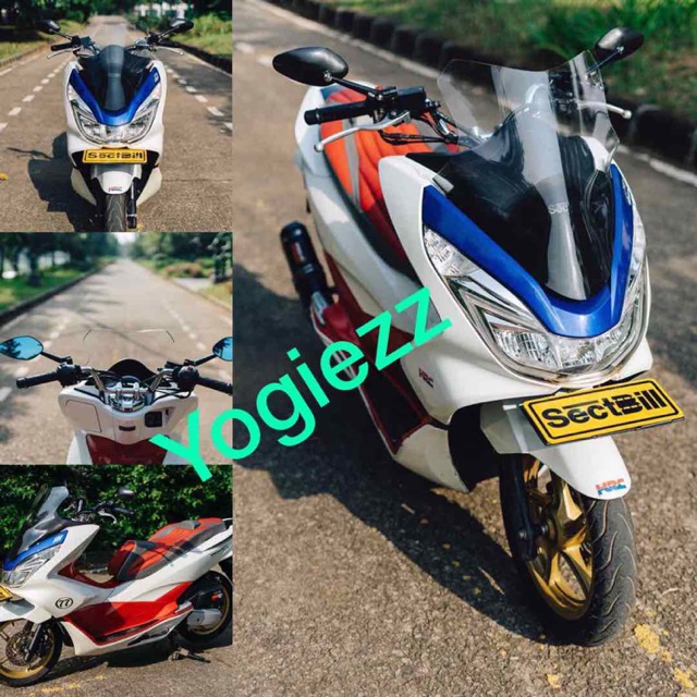 Winshield all new pcx 150 led visor honda pcx led 150 winshield  sectbill carbon double windshield