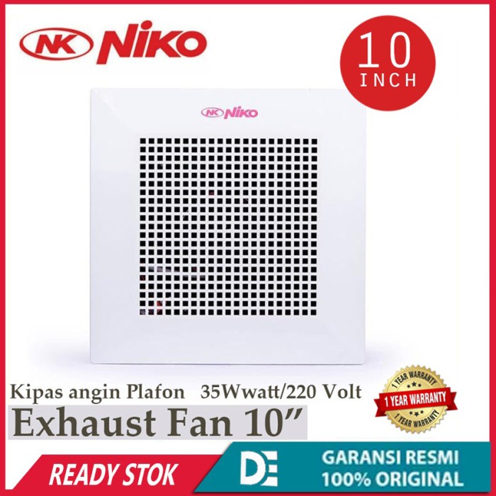 Niko NK-AF10 Exhaust Fan 10 inch Exhaust Plafon Terbaru Murah