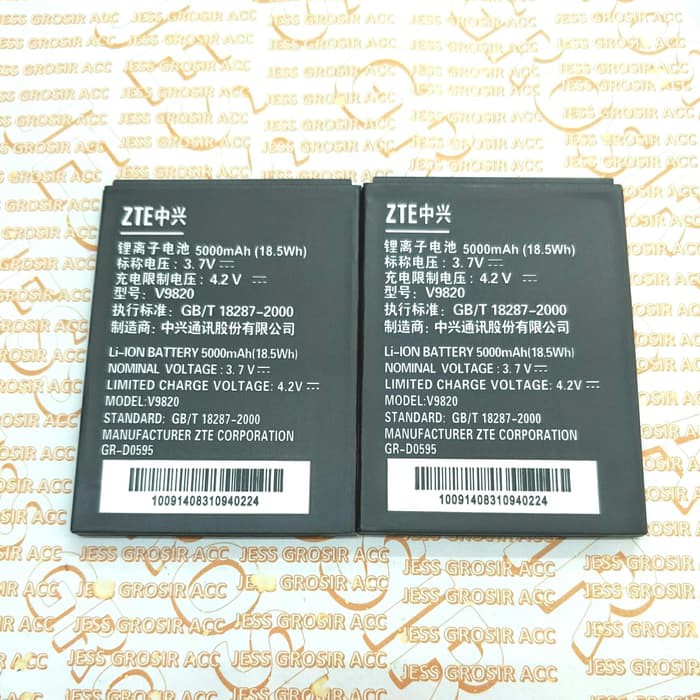 Baterai Battery Original ZTE Blade A5 Bolt V9820 4G Lte N986 Andromax V V1 V2 Li3823T43P3h735350