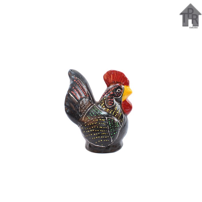 Celengan Ayam Jago Tradisional Dot Painting Mini-T22 / size - SS