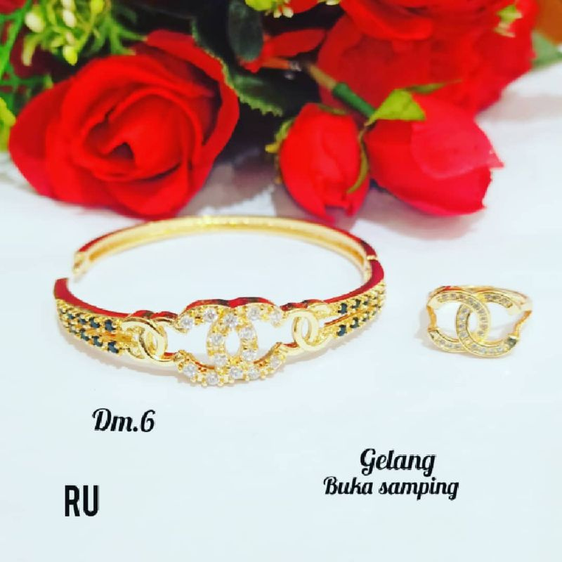 GELANG CHANEL TITANIUM HADIAH CINCIN MODIS WANITA