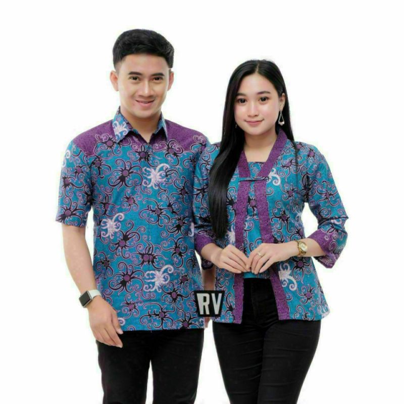 [ BISA COD ] Maura Couple - Sania Ruffle Batik Couple Seragam Batik Garansi Termurah Shopee Batikid-CUMI