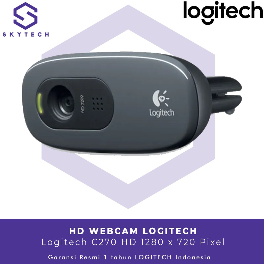 WEBCAM LOGITECH C270 HD ORIGINAL GARANSI RESMI