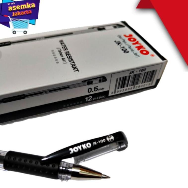 

(V4O4) Pen Bolpen Gel JK-100NT /JK-100 Joyko (12Pcs) //Hadir@lagi